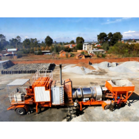 15T Mini Asphalt Plant | Integrated Asphalt Mixing Equipment | Twin-shaft Mixer + 4 Asphalt Tanks | 100kW Cummins Generator | Road Construction | Customization Services Available