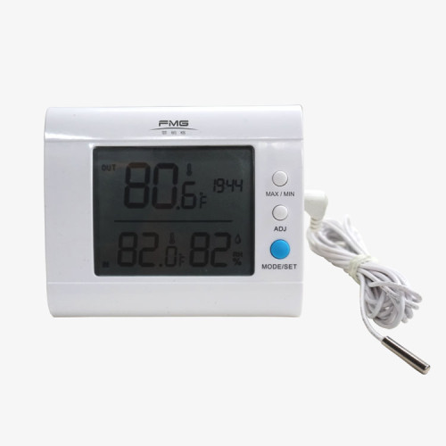 Thermometer Indoor and outdoor temperature humidity desktop thermometer LCD display external 3meters sensor
