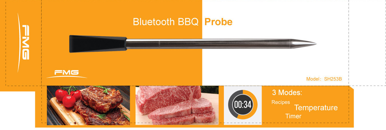 Wireless Bluetooth Probe original grillpro meat BBQ Thermometer for