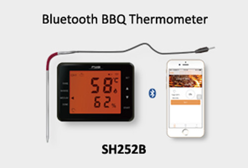 Dual Probe Digital Cooking Meat Thermometer Large LCD Backlight Food Grill Thermometer with Timer Mode for Smoker Kitchen Oven BBQ, Black