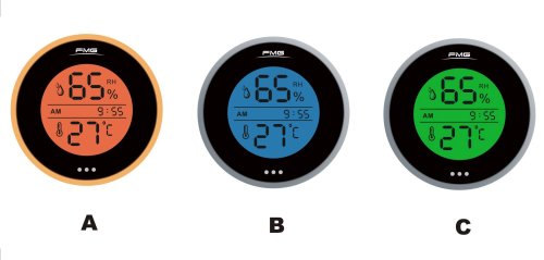 Temperature and Humidity Recorder Panel with Clock for Pharmaceutical factory，museum，Jewelry box