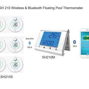 无线蓝牙远距离传输数字水温测量温度计记录仪手机App界面显示多点多通道水温测量存储高低温预警