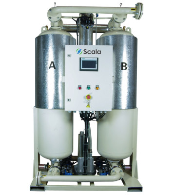 blower purge adsorption desiccant air dryer with dew point control