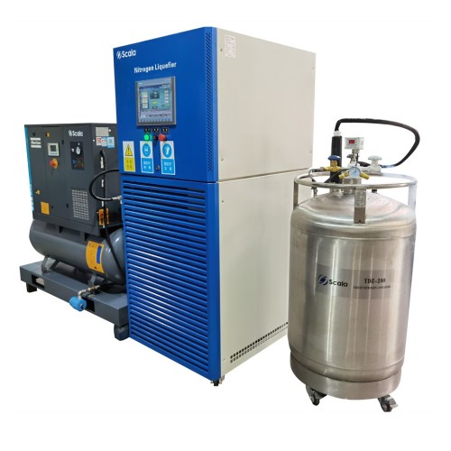 Small cryogenic nitrogen liquefier | produce liquid nitrogen from nitrogen gas