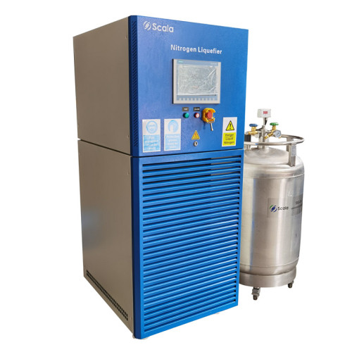 Automatic liquid nitrogen generator | 80 liters per day liquid nitrogen plant |  with 200 liters LN2 tank