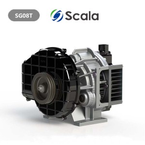 7.5kw 10HP 8bar 10bar Oil Free Scroll air End for Iwata Hitachi Atlas Scroll air Compressor Replace Belt-driven SG08T