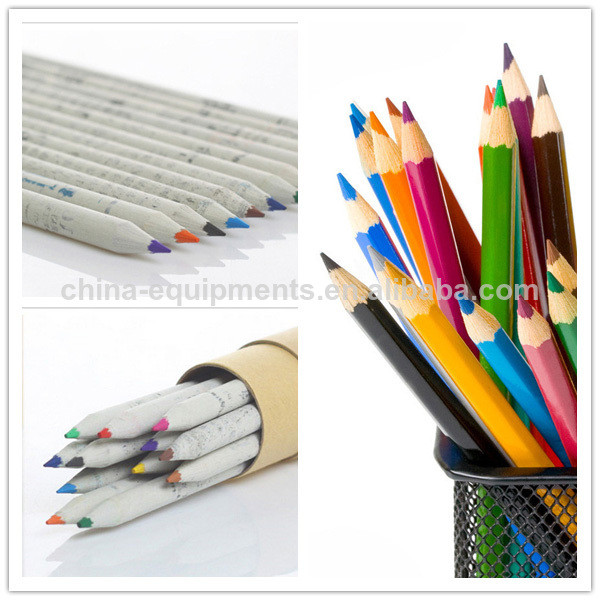 crayon de papier ligne de production