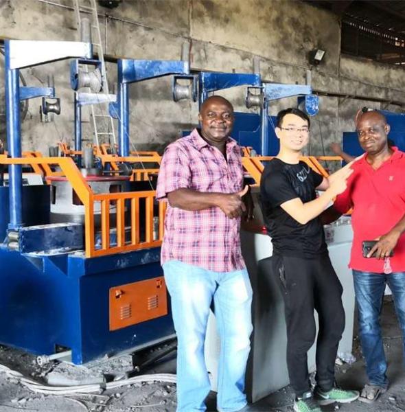 we have finished installation and commissioning of nail making machine, wire drawing machine for our Nigeria customer