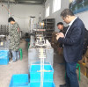 Welcome our Iran customer visit our eraser making machine factory