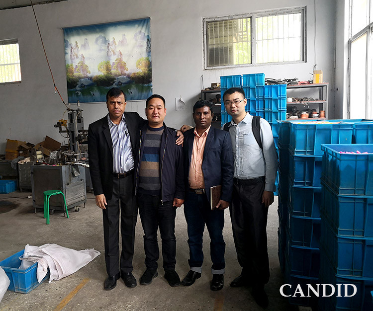 Bangladesh customer visit CANDID eraser machine factory
