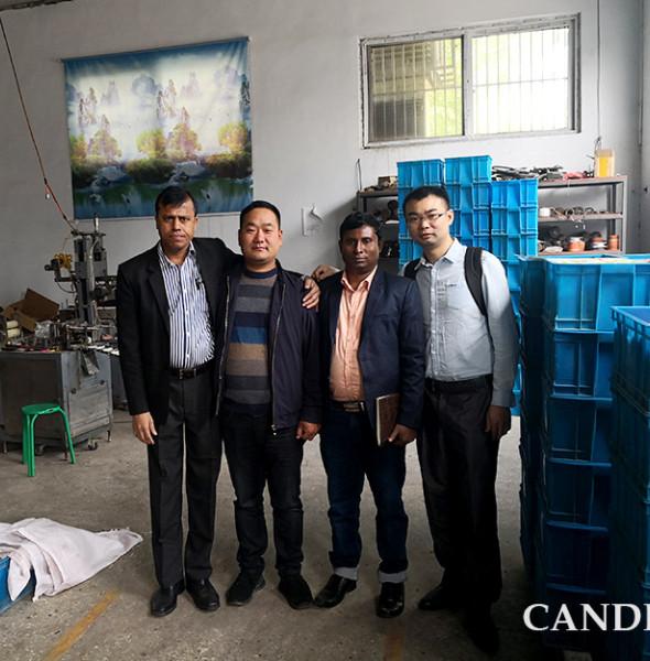 Bangladesh customer visit CANDID eraser machine factory