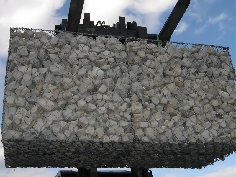 What is a gabion box used for?