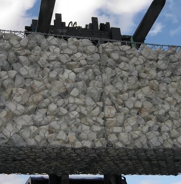 What is a gabion box used for?