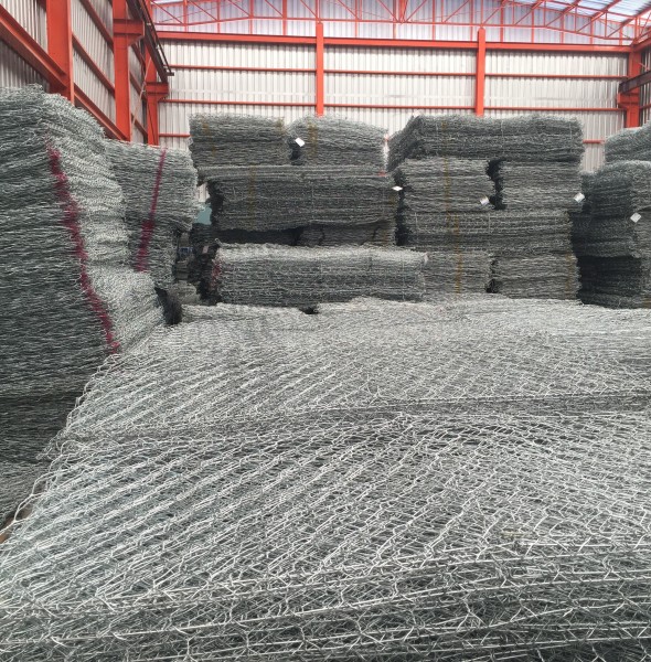 What mesh is used for gabions?