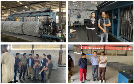 Maintenance for CANDID gabion machine in different Nepal client’s factory