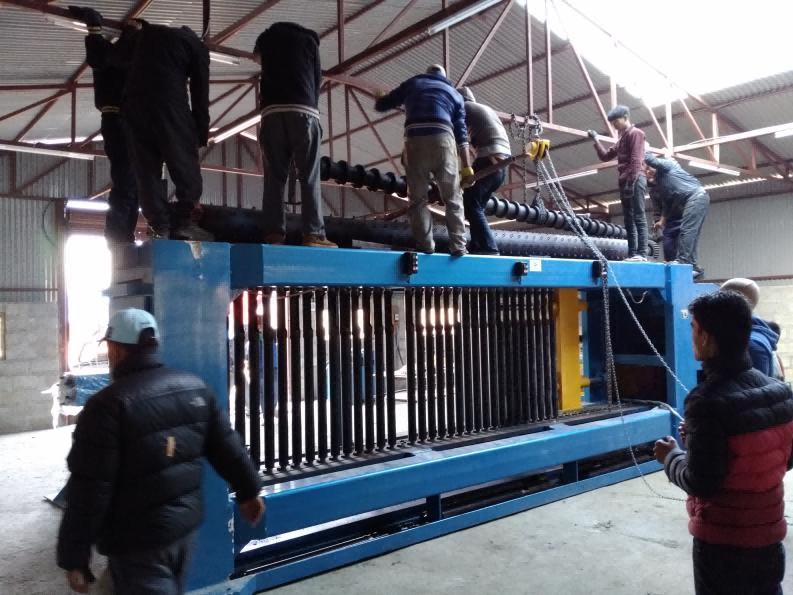 Gabion mesh Machine installed in Nepal