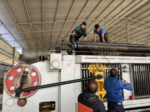 CANDID CEO Mr. Zheng in Nepal for Gabion Machine maintenance