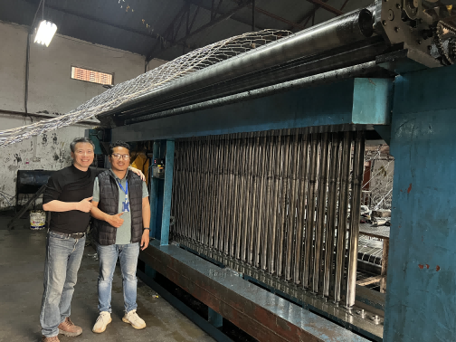 CANDID CEO Mr. Zheng in Nepal for Gabion Machine maintenance