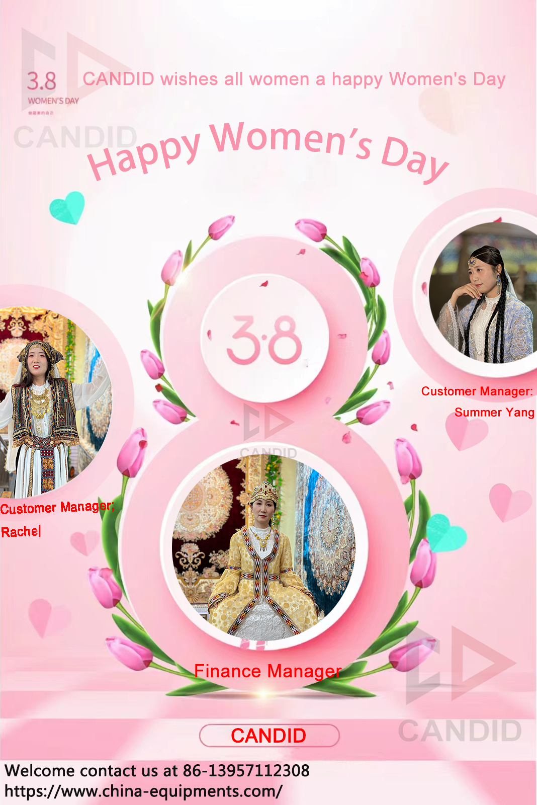 Candid wishes everyone a happy Women's Day