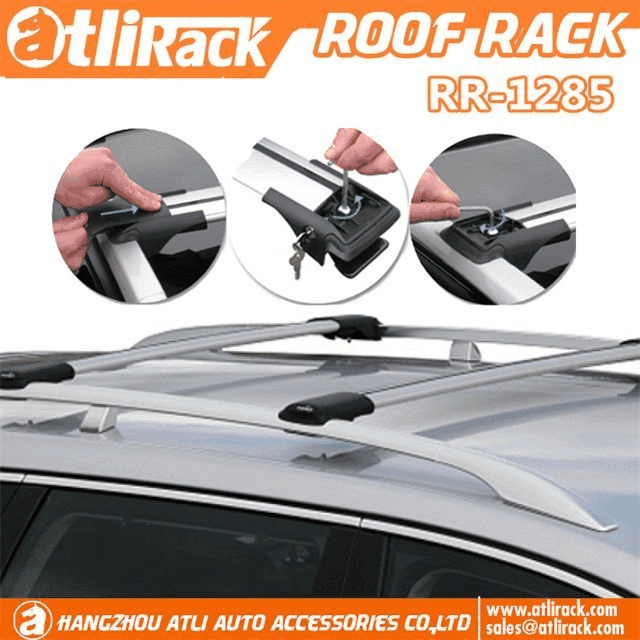 RR1285 Adjustable Aluminum Lockable Crossbars Car Rooftop Luggage Crossbars