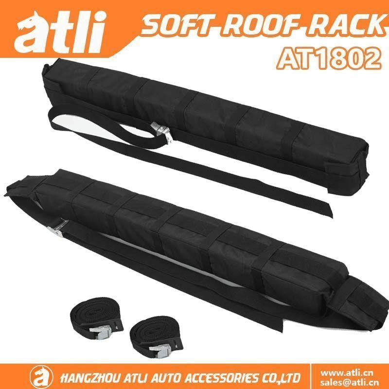 AT1803 Universal Car Soft Roof Rack Pads Luggage Carrier System for Kayak Surfboard SUP