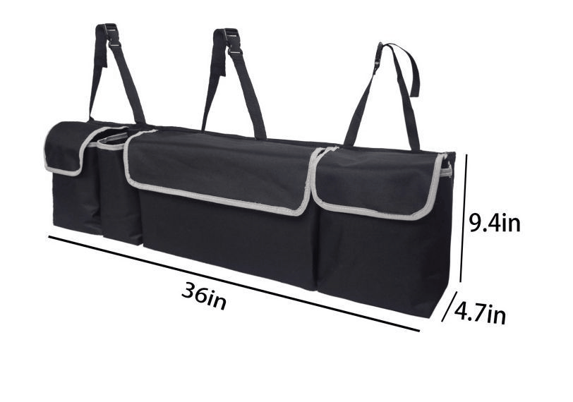 ATSB-6159 Car Boot Seat Organiser with Adjustable Straps Foldable  Car Backseat Cover