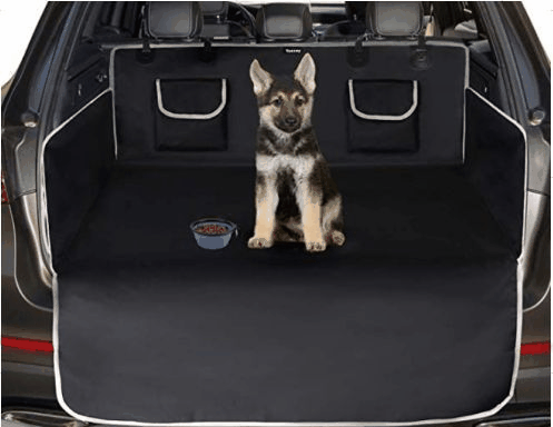 ATPC-5807 Dog Car Seat Cover Dog  For Car Back Seats With Side Protection And Mesh Visual Window