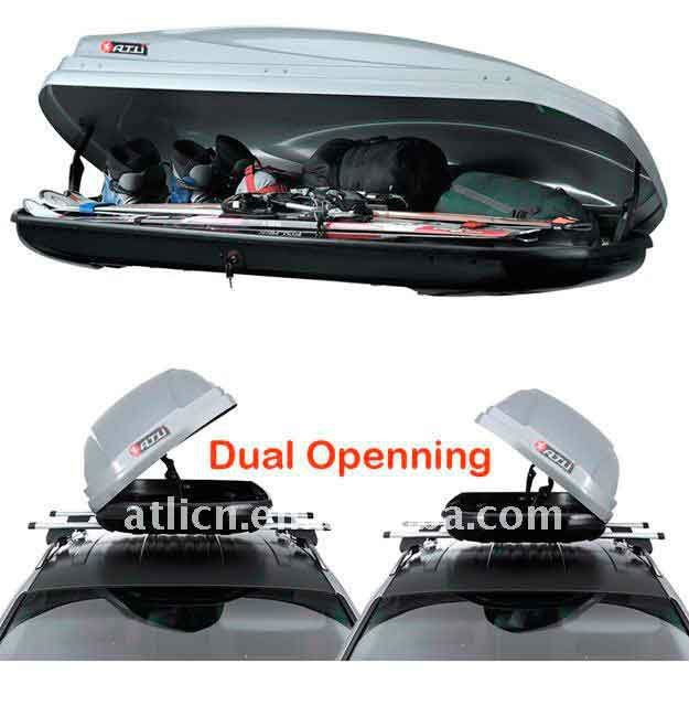 medium size dual opening roof luggage box/hot sale dual opening roof cargo box