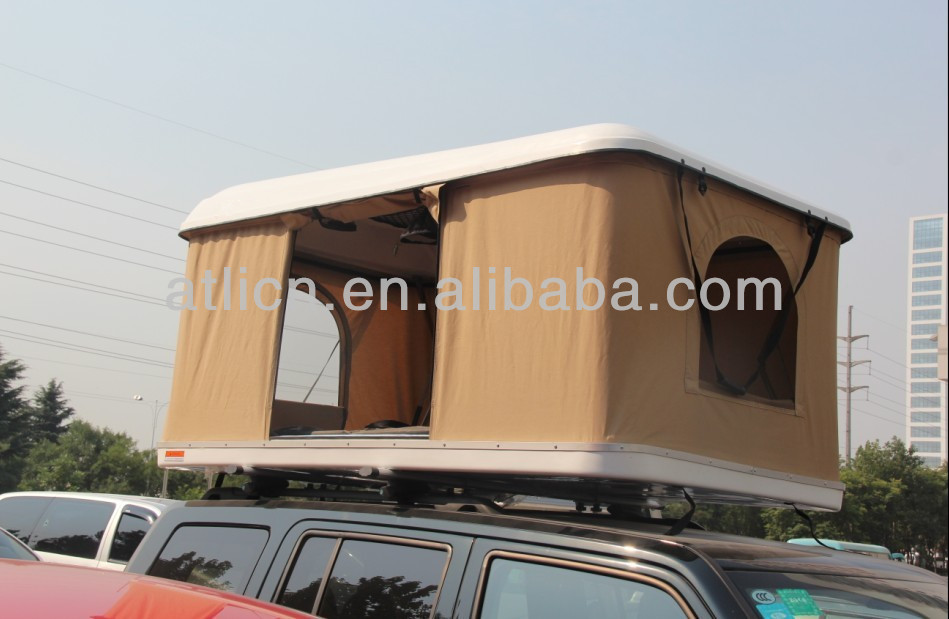 Hot sale fiberglass car roof top tent/camping tent