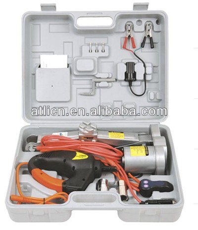 DC 12V car scissor wire control electric jack &electric impact wrench set
