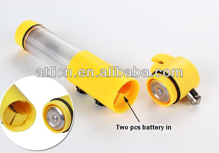 The new design car emergency hammer with LED Flashlight