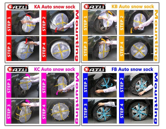 Atli FA Auto Fabric snow sock -- FA type , snow chain