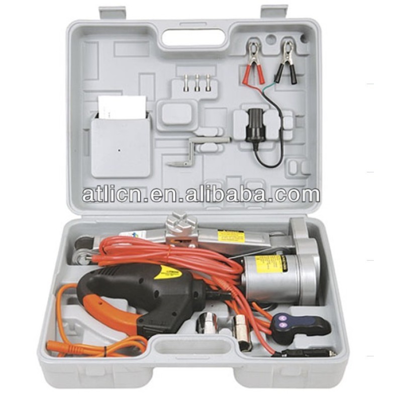 DC 12V car electric jack &electric wrench set hydraulic jack repair kit