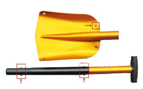 High quality factory price new design garden snow shovel AT-1504L,heated snow shovel