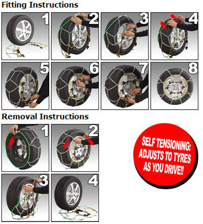 Multifunctional qualified anti-skid car tyre snow chains kns 9mm
