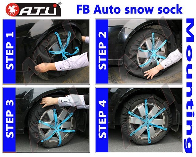 New design fabric snow chain for truck factory price
