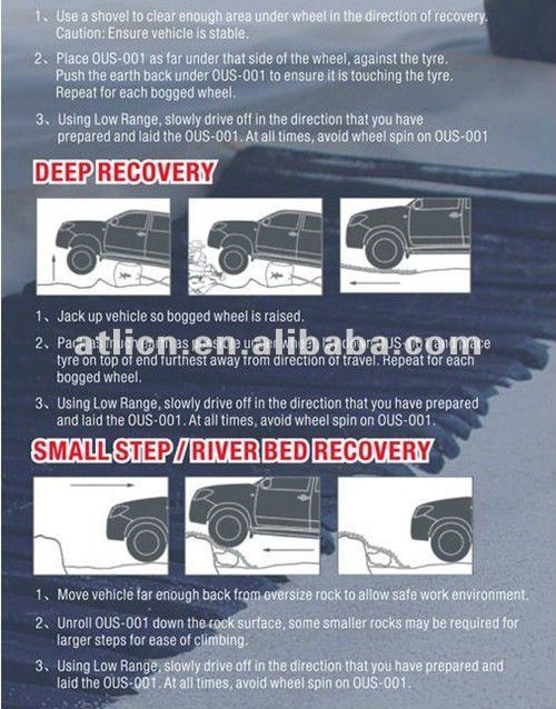 truction tracks/recovery tracks/escape board for car