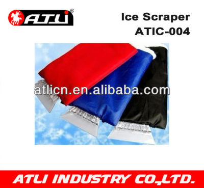 Practical and good quality hand held plastic ice scraper ATIC-004, ice scraper with gloves