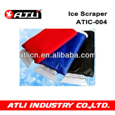 Practical and good quality hand held plastic ice scraper ATIC-004, ice scraper with gloves