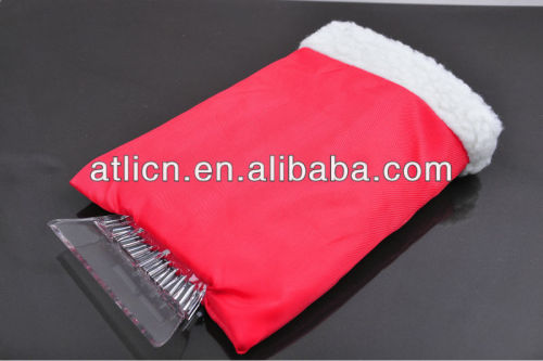 Practical and good quality hand held plastic ice scraper ATIC-004, ice scraper with gloves