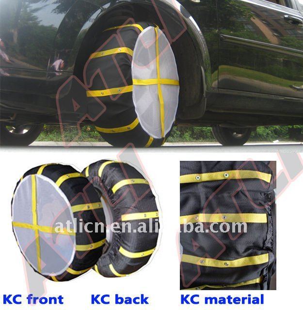 KC auto sock,textile snow chain, Fabric snow chains, tire cover,tyre cover