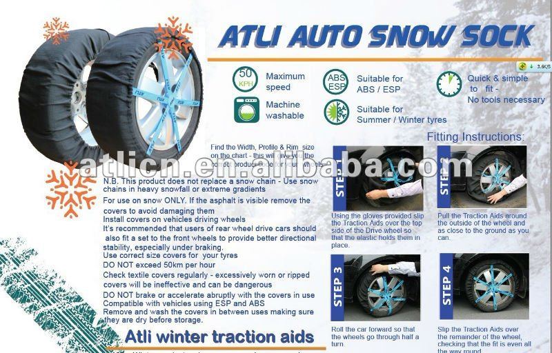 Atli FA Auto Fabric snow sock -- FA type , snow chain