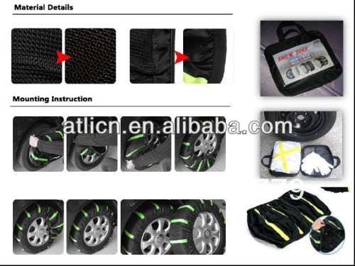 New design, good sale XB Auto Snow Sock,tire cover,wheel cover