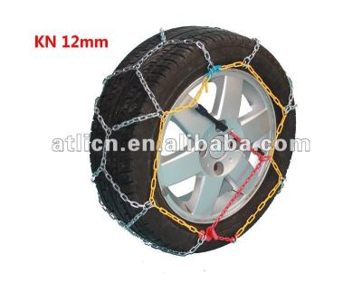 Snow chains KN12mm for Passenger car, anti-skid chain,tire chain TUV/GS V5117 certificate