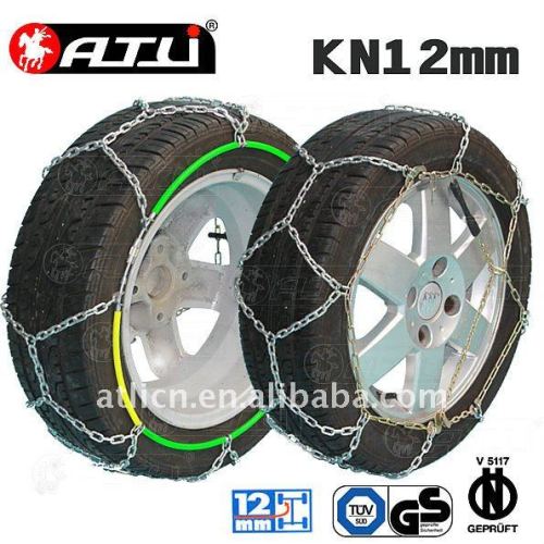 Snow chains KN12mm Economic Type for Passenger car, anti-skid chain,tire chain