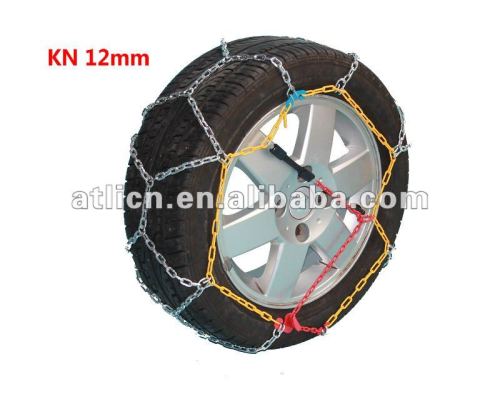 Snow chains KN12mm Economic Type for Passenger car, anti-skid chain,tire chain