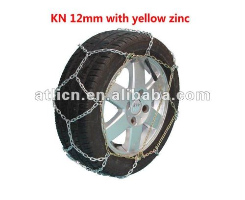 Snow chains KN12mm Economic Type for Passenger car, anti-skid chain,tire chain