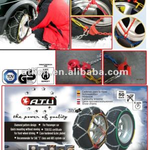 TUV/GS V5117 certificate KN12mm / KNS9mm Anti Skid Snow Chains for car,anti skid chains, tire chains