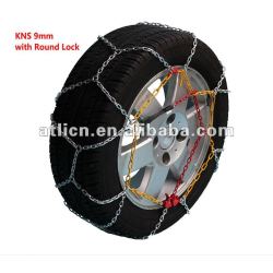 Snow chains KNS9mm for Passenger car, anti-skid chain,tire chain TUV/GS V5117 certificate
