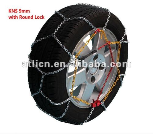 Snow chains KNS9mm for Passenger car, anti-skid chain,tire chain TUV/GS V5117 certificate